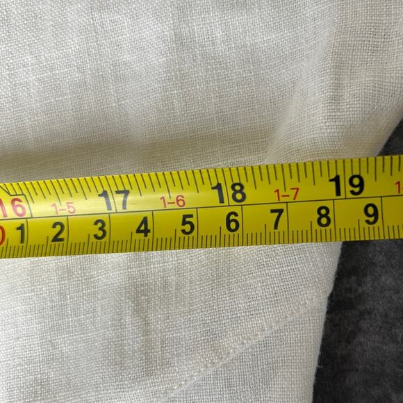 Babette White Ivory Cotton Cardigan Top Blouse Medium M - Picture 6 of 8